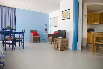 Cucina o angolo cottura di Casa delle Palme sulla spiaggia