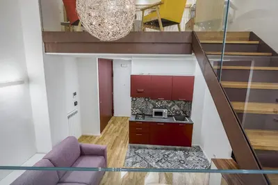 Area soggiorno di Duplex Apartments del Vecchio Bastione by Wonderful Italy