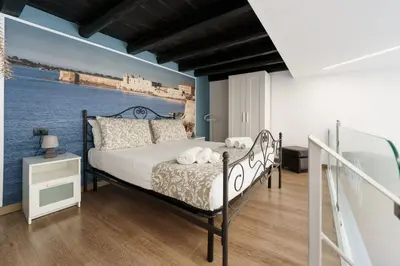 Letto o letti in una camera di House Aury