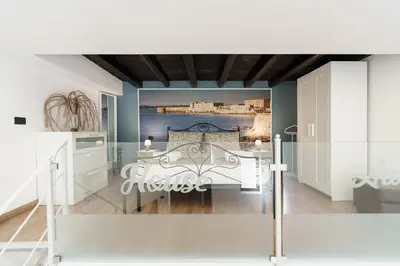 Letto o letti in una camera di House Aury