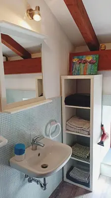 Letto o letti in una camera di La Picci
