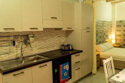 Cucina o angolo cottura di Casa Rosa Apartments Ortgia