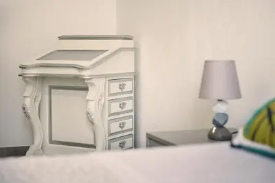 Letto o letti in una camera di Casa Salvemini