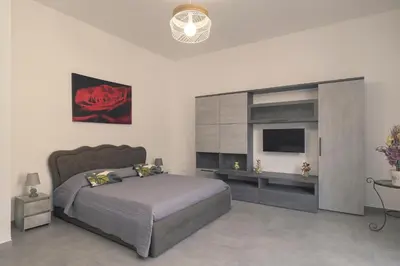 Letto o letti in una camera di Casa Salvemini