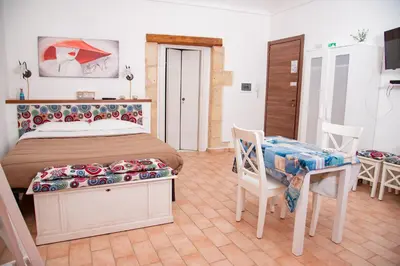 TV o dispositivi per l'intrattenimento presso Xenia Home and Selene Home 200m From Sea Apartments