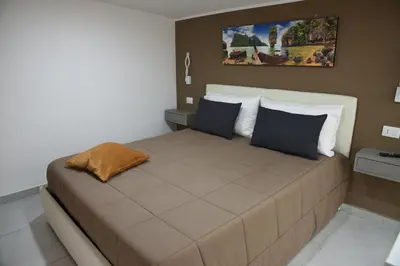 Letto o letti in una camera di La Corte di Nonno Mimmo