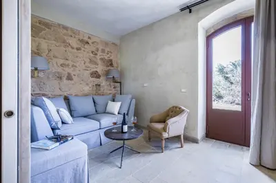 Area soggiorno di Casa Vendicari Boutique Hotel