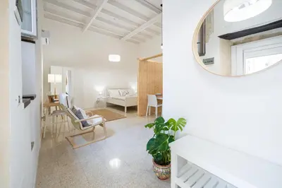 Letto o letti in una camera di Cortile Santa Teresa