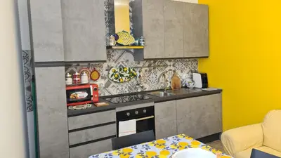 Cucina o angolo cottura di Casa Daphne di Ortigia