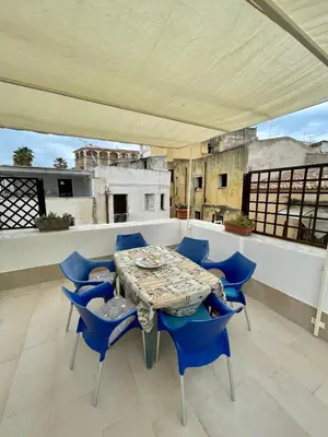 Balcone o terrazza di Casa con terrazza in Ortigia