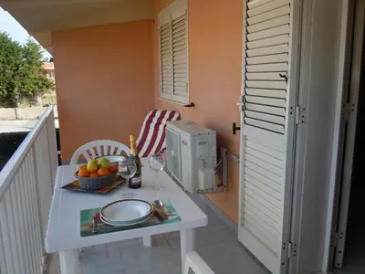 Balcone o terrazza di Tonnara apartment 1st floor codi facing the sea with view, wifi