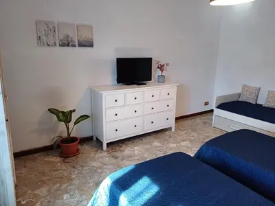 TV o dispositivi per l'intrattenimento presso Domus Theresa IV Vista Ortigia