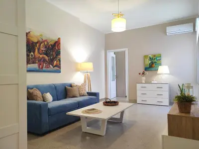Area soggiorno di Ciauru i mari - Elegante appartamento Ortigia