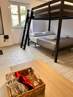 Letto o letti in una camera di Airport Al Volo B&B