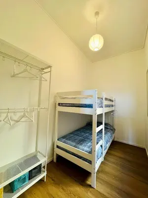 Letto o letti in una camera di Casetta Giuliana